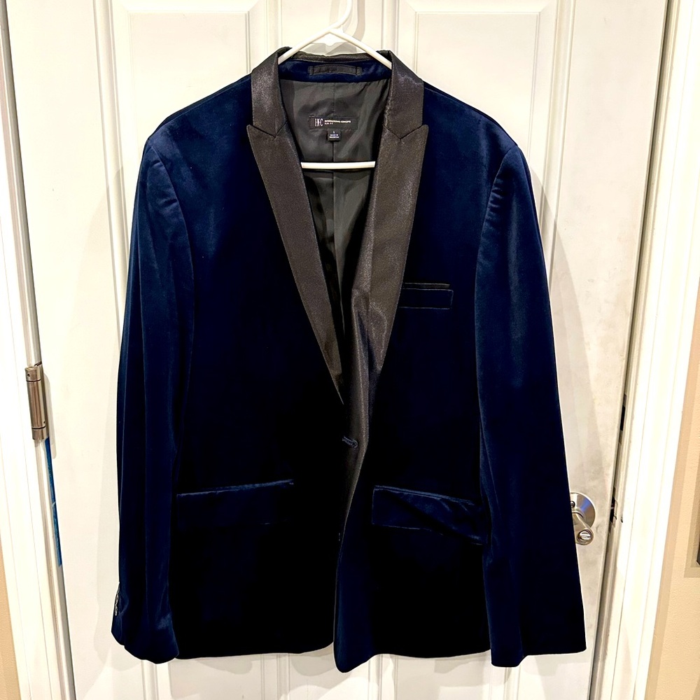 Men’s INC Blue Suede Sports Coat
